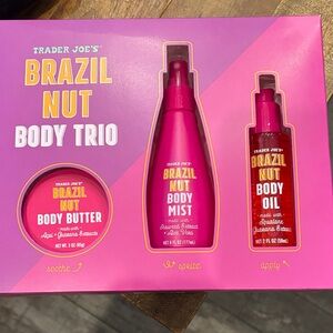 Trader Joe's Brazil Nut Body Trio - 3 pc set mist oil butter